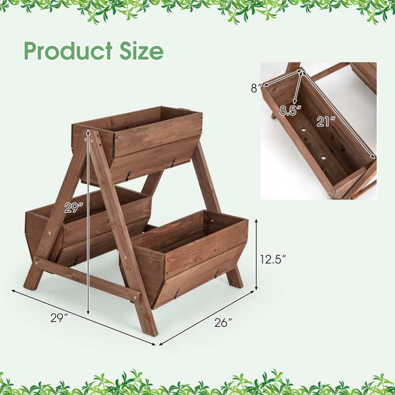 Jardin vertical en bois massif Makynli