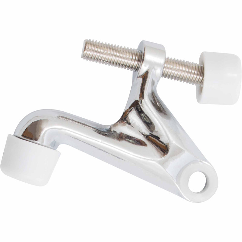 Zinc Hinge Pin Stop, Polished Chrome