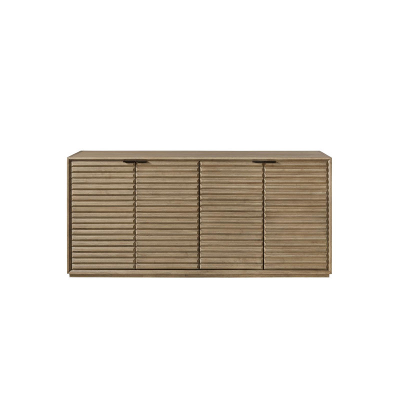 Oak Crest Fluted Sideboard in Wheat – American White Oak Veneer