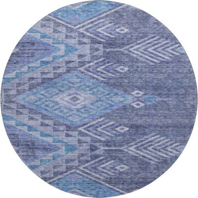 Premium Machine Washable Rothenberg AMF1091 Global Rug