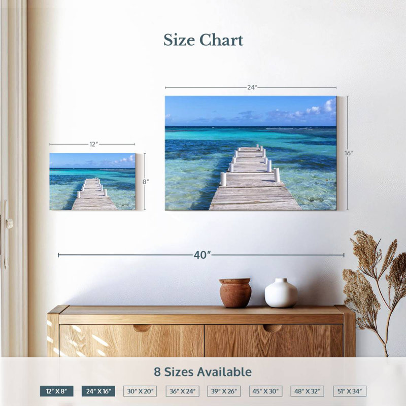 Aletra Playa Larga Dock, 16" H x 24" W