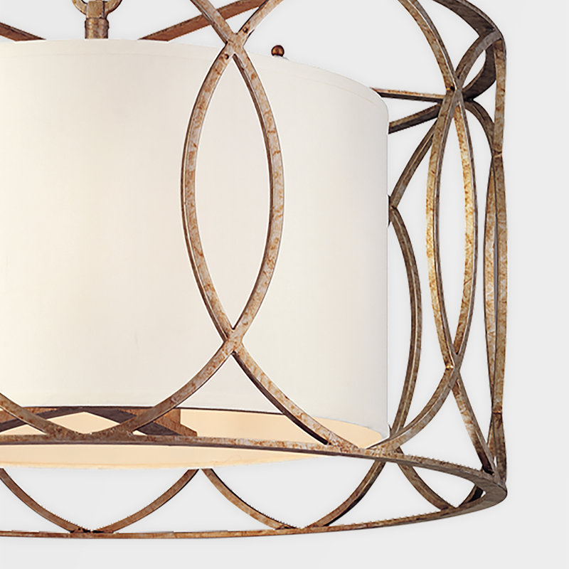 Sausalito 5 Light Foyer Pendant, Silver Gold
