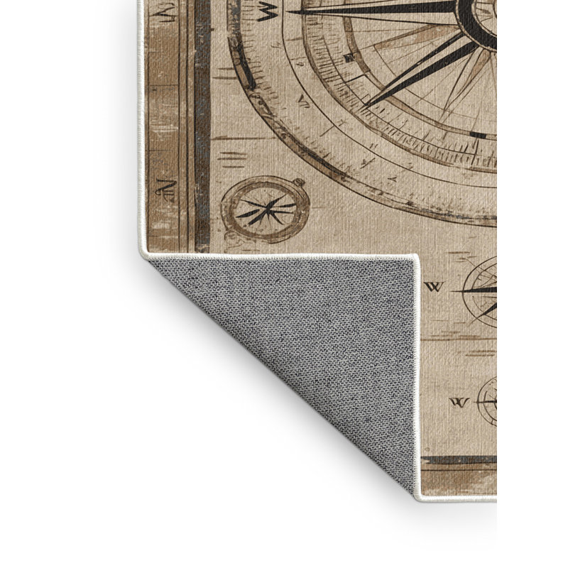 Tapis côtier lavable, Rond 7 pi