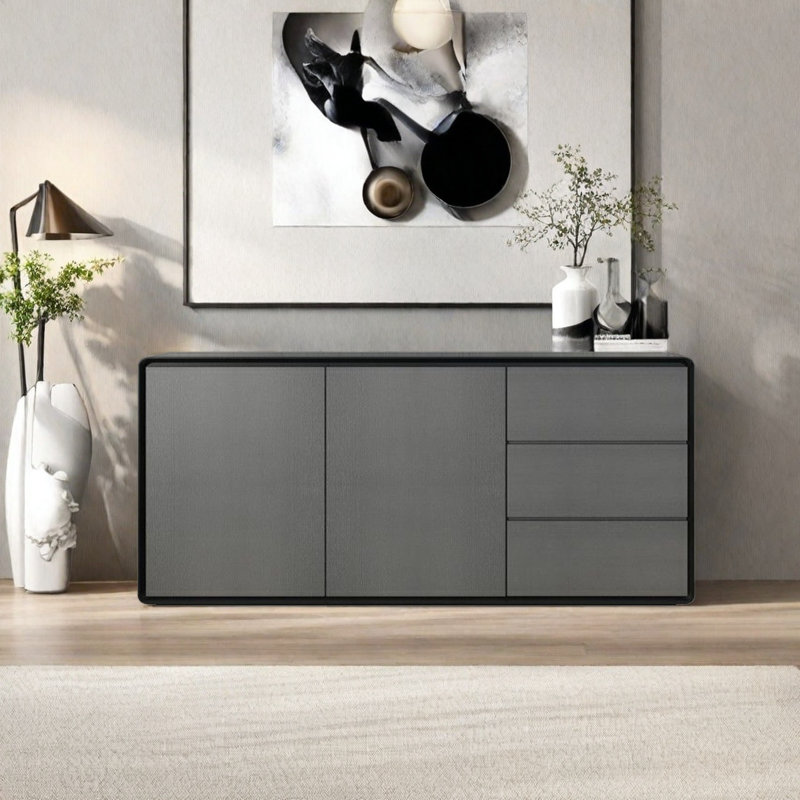Buffet moderne et simple en bois massif