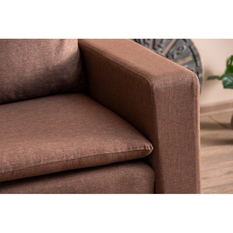 Fauteuil à oreilles, Brun, Brun