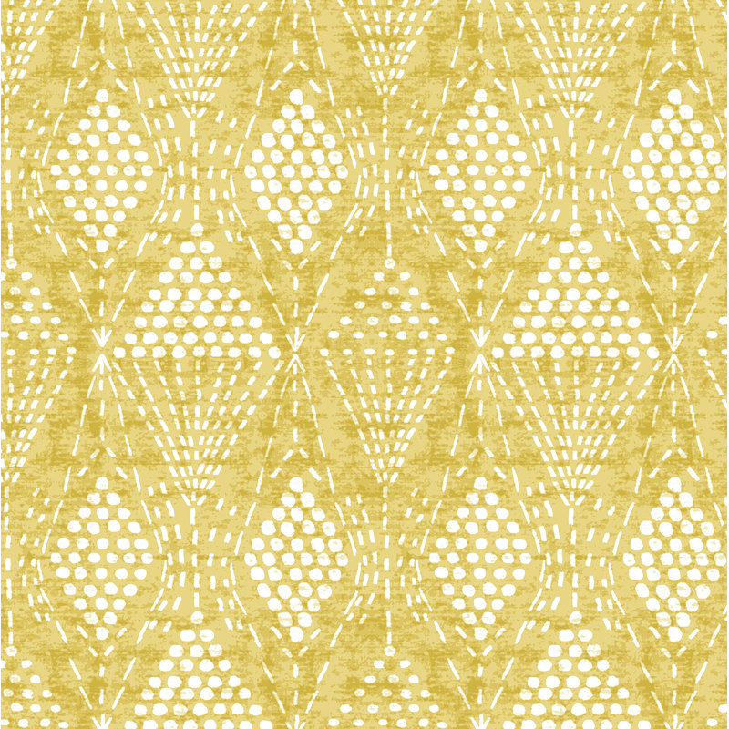 Rouleau de papier peint L 33 pi x l 20,5 po Aveta, Jaune