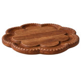 Scalloped Vintage English Bread Board/Lazy Susan