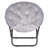 Sima Pack of 2 Faux Fur Saucer Chair Folding Chair, Soft Lounge Chair w/Metal Frame for Bedroom, Living Room-1943230479
