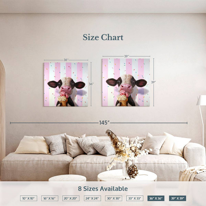 Ketti Mooo-Licious, 39" H x 39" W