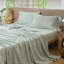 Ensemble de draps 100% coton lavé MooMee-119224423-119224426
