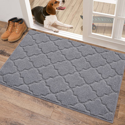 Monfield Non-Slip Geometric Doormat
