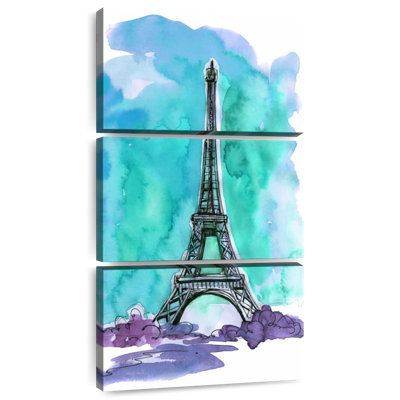 Blue Sky Eiffel Tower