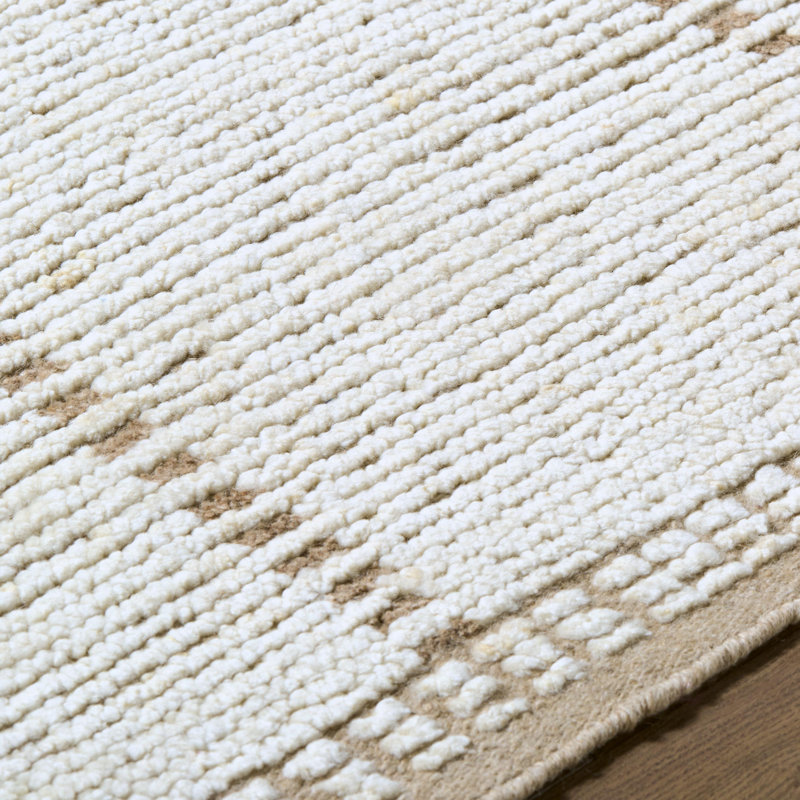 Johan Hand Knotted Wool Geometric Area Rug, Rectangle 2' x 3'