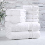 Alexia Heritage Egyptian Cotton Plush Absorbent Luxury 8 Piece Bathroom Towel Set