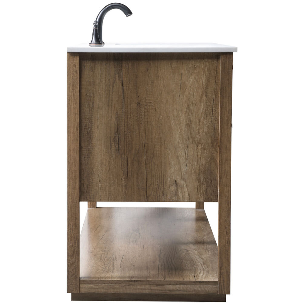 Felicity 60'' Double Bathroom Vanity, Natural Oak