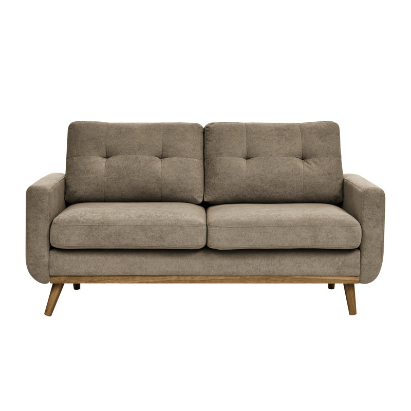 Large style contemporain de 67,7 po, revêtement, chameau, matériau de conversation Mid-Century moderne, couleur chameau, tache de thé