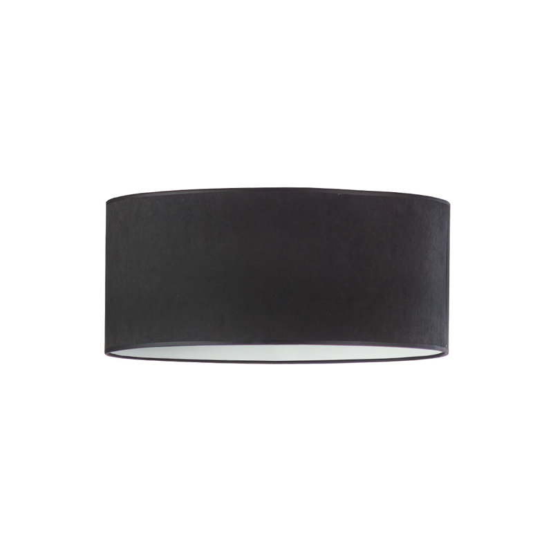 Caitlynn Fabric Flush Mount, Black/White