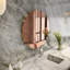 Miroir moderne moderne écologique de 27,6 po x 27,6 po x 0,9 po | 100% panneau de fibres à densité moyenne avec finition bronze et or | La conception murale, parfaite pour la décoration contemporaine et le style novateur, ajoute de l'élégance à n'importe quelle pièce-90149787