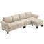 Canapé modulaire convertible avec rangement
