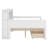 Wooden Daybed With Storage Shelves,Two Storage Drawers And Study Desk-1338937603