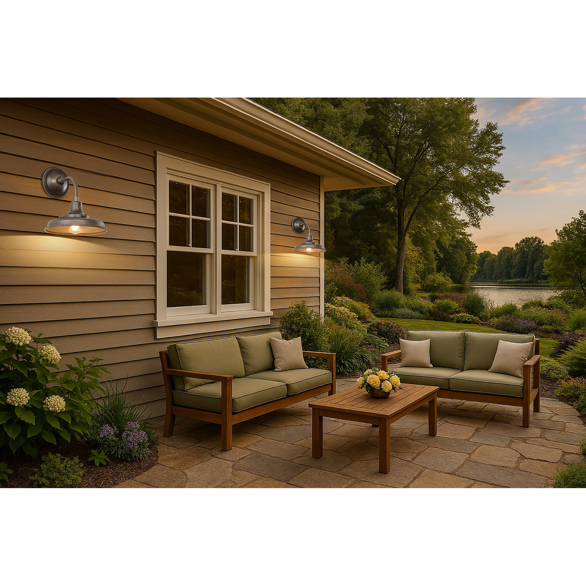 Morris - Medium Outdoor Lantern - Black Finish - White Shade, 11.63'' H x 10'' W x 11.38'' D, Burnished Bronze, Bronze