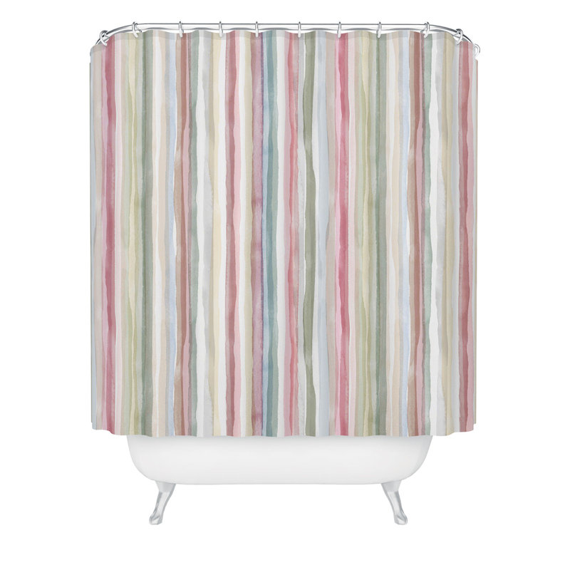 Rideau de douche Ninola Design, Pink Striped