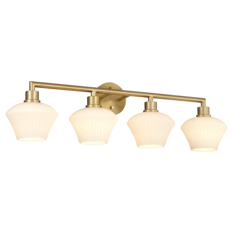 Monsita 4 - Light Vanity Light, Antique Brass