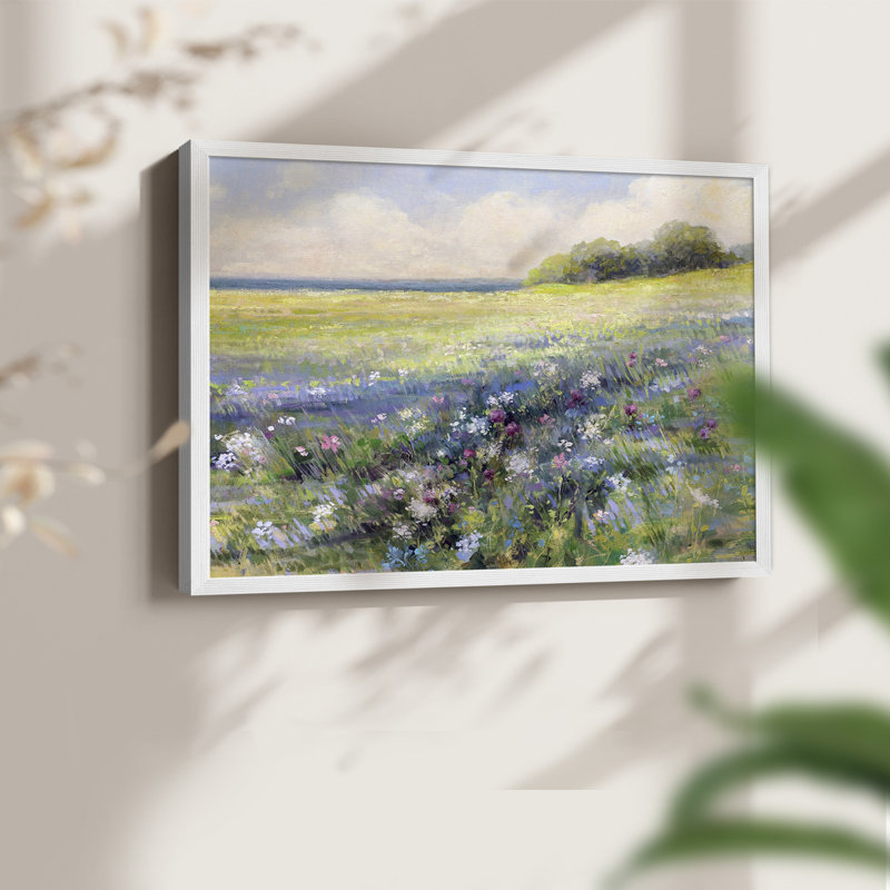 Au bord de la mer - Reproduction encadrée - Restickable, H 8 po x l 10 po, Blanc