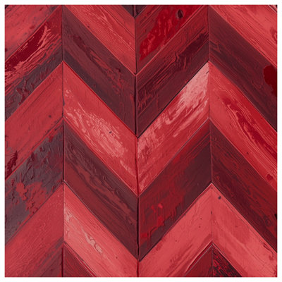 Couvertures à chevrons rouges