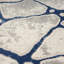Abani Skelton Collection ATL200C Contemporary Web Grey Blue Area Rug-1962281061