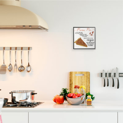 Charmante tarte aux pacanes par Daphne Polselli - Art textuel sur toile