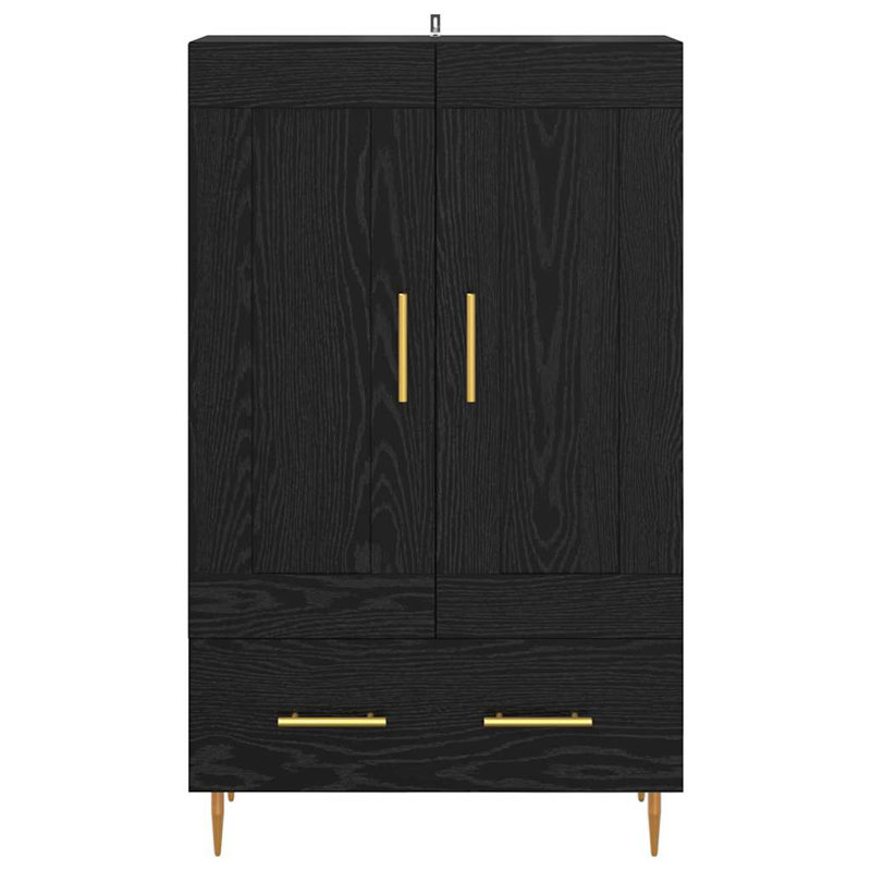 Highboard Accent Chest, Black Oak