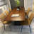 Industrial Style Rectangular Solid Wood Dining Table-678143617