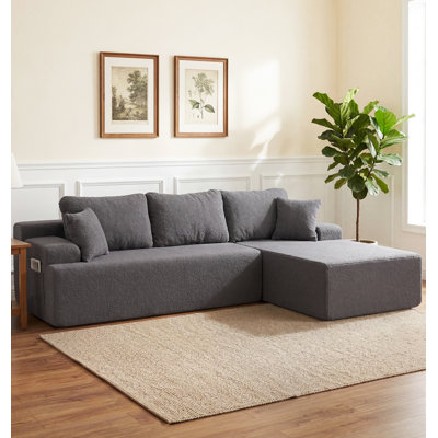Canapé modulaire en L 108 po Sherpa