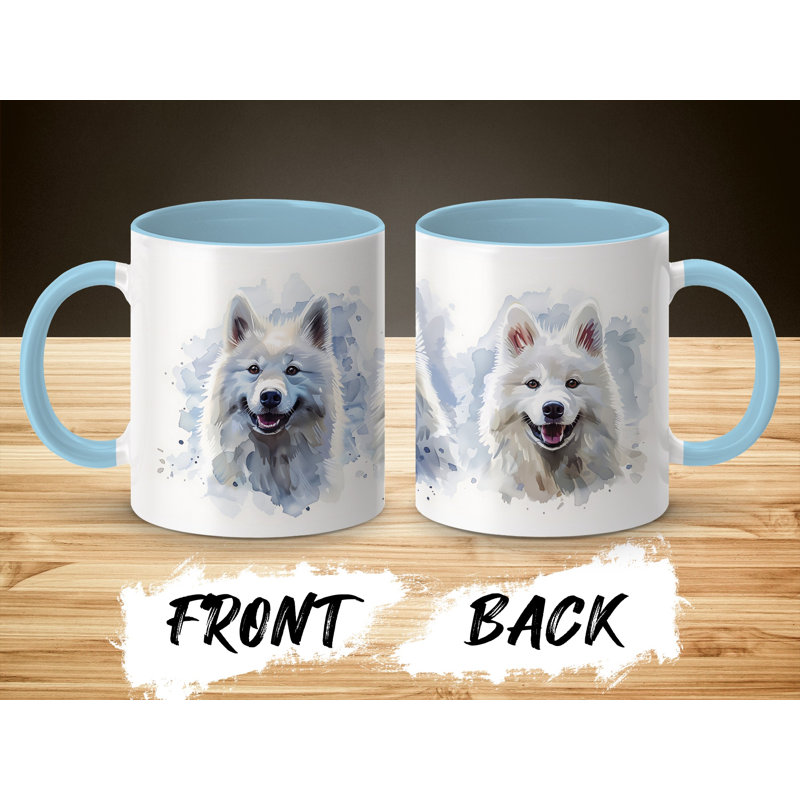 Ceramic Coffee Mug, 4, Light Blue