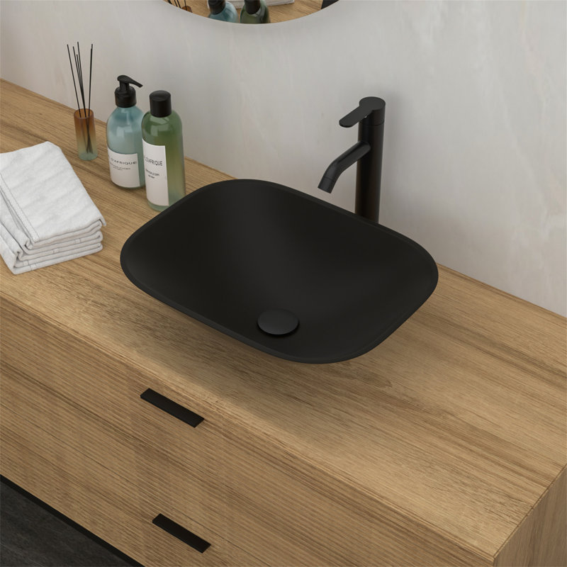 Bathroom Artistic Tempered Glass Vessel Bathroom Sink With Faucet And Pop-Up Drain