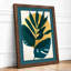 Tropical Leaves Geometric Botanical - Framed Print-1893962714-1893962718