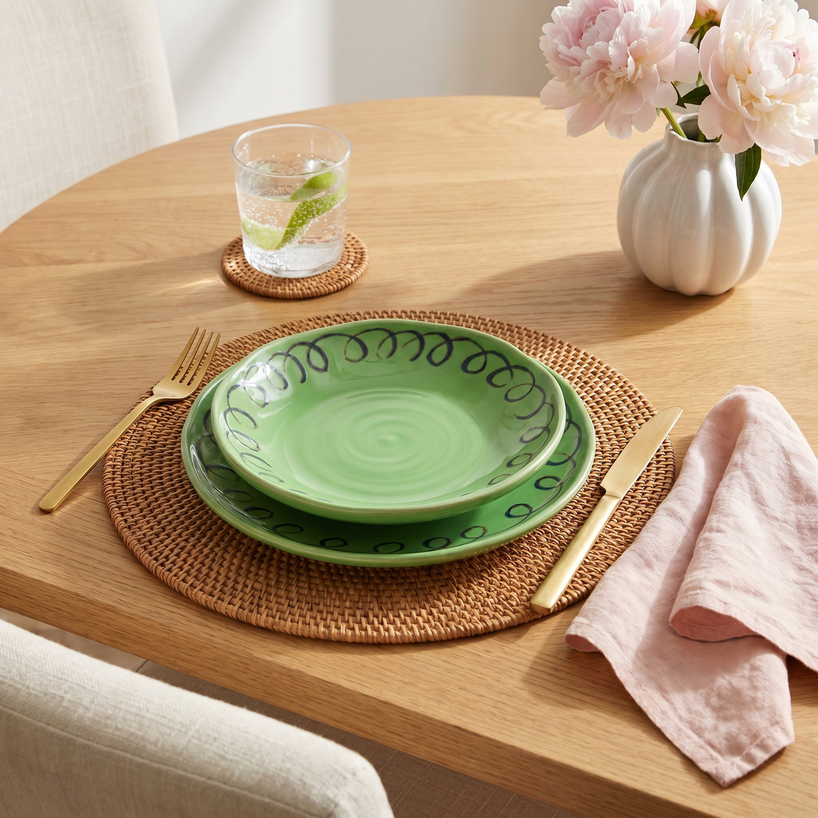9" Salad Plate, Green