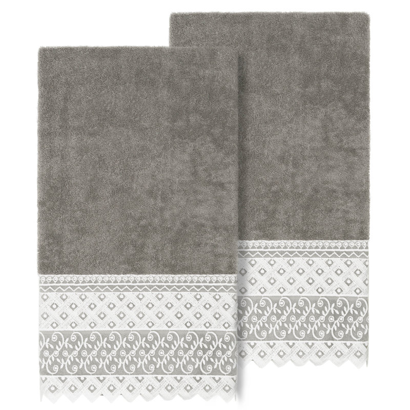 Aiden Midweight Bath Towel, Dark Gray
