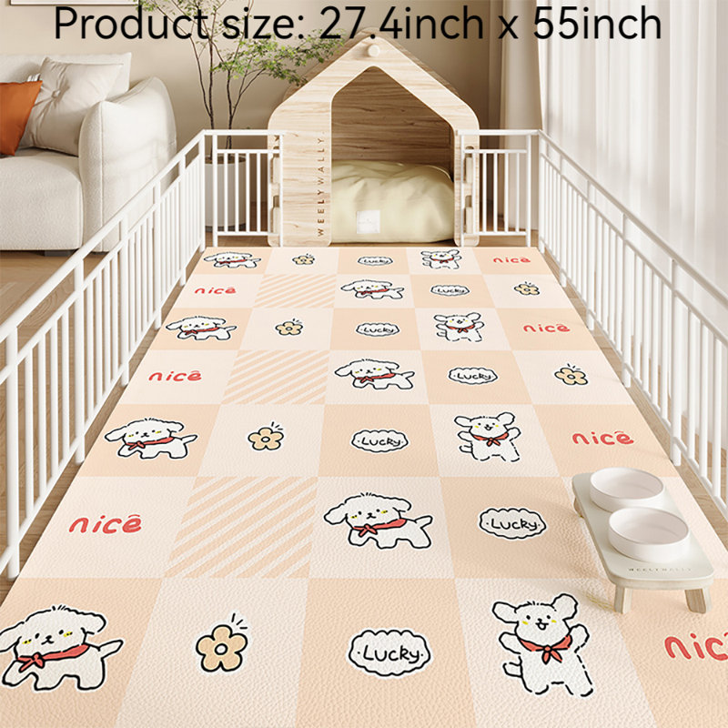 Tapis pour animaux de compagnie, H 0,15 po x l 27,4 po x P 55 po