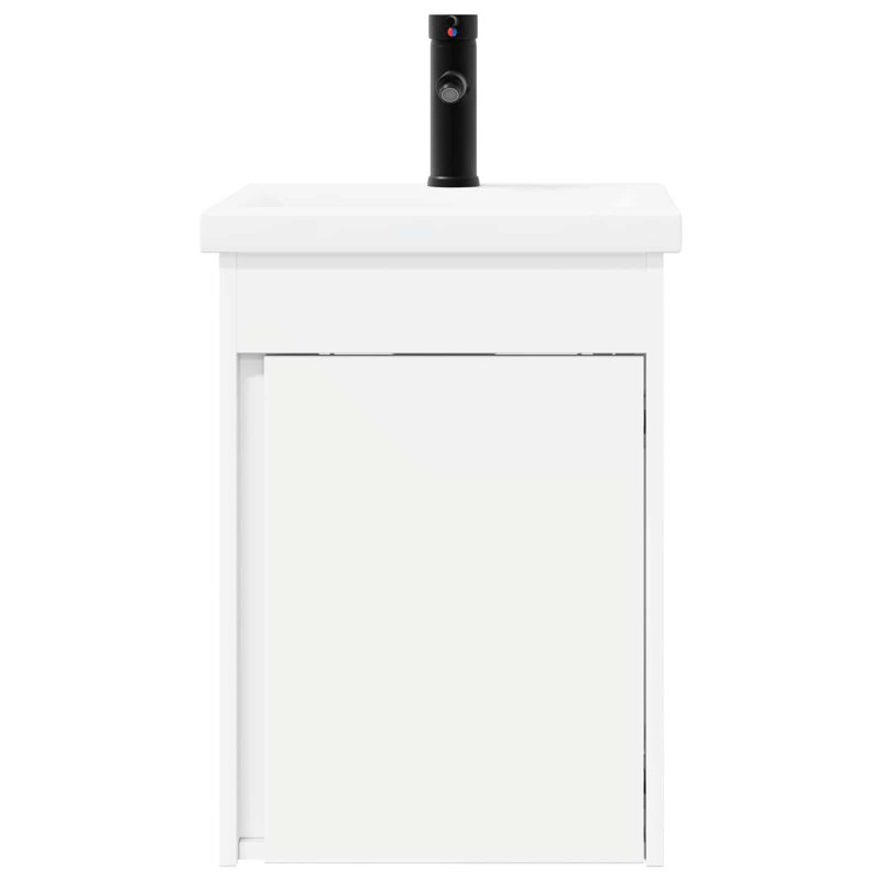 Single Bathroom Vanity with Ceramic Basin, 40cm, White