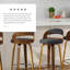 Tabouret pivotant à hauteur de comptoir Vanhoy-75358967