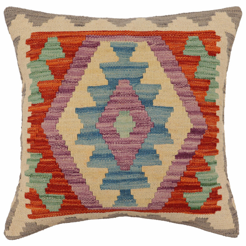 Tribal Kilim Pillow Geometric Throw Pillow