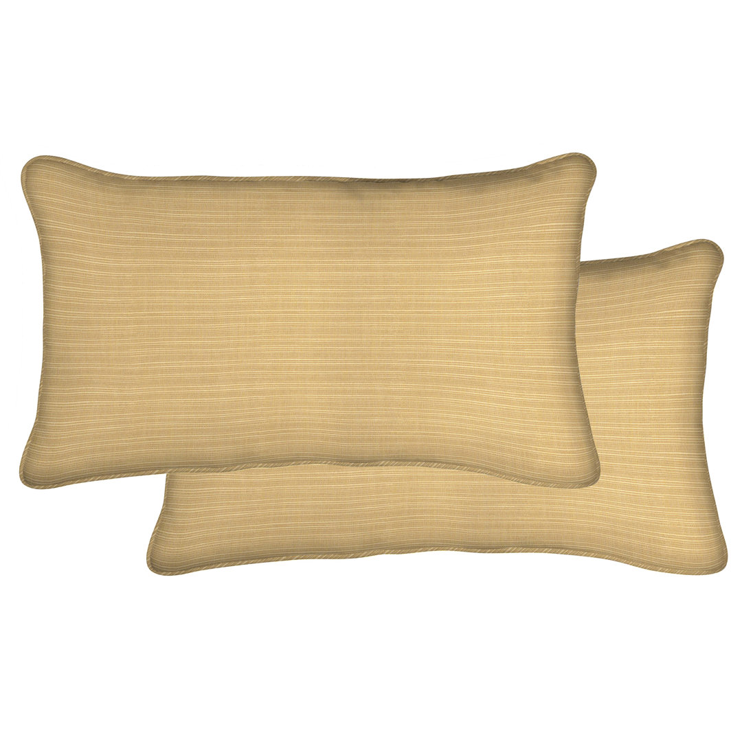 Sunbrella Lumbar Toss Pillow (Set of 2) Honeycomb 