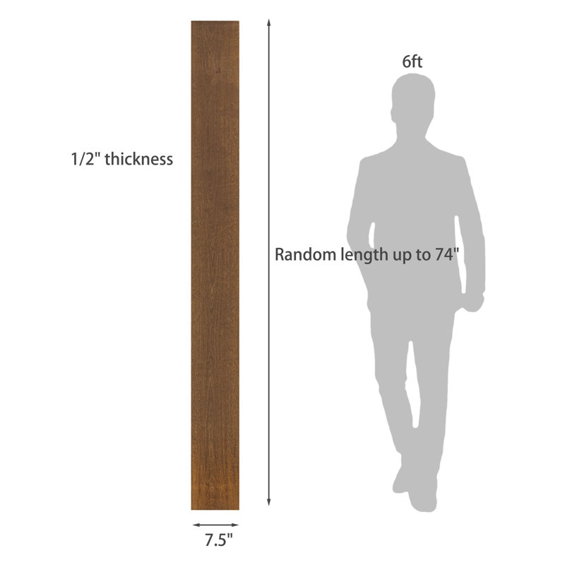 Plancher de bois franc d'ingénierie Natural Wonders 1/2 po d'épaisseur x 7 1/2 po de largeur, Nature sauvage