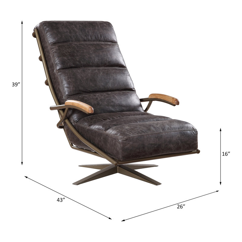 Fauteuil pivotant de 26,09 po Sharlyne