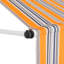 Auvent de porte / fenêtre rétractable en polyester l 100 po x P 100 po