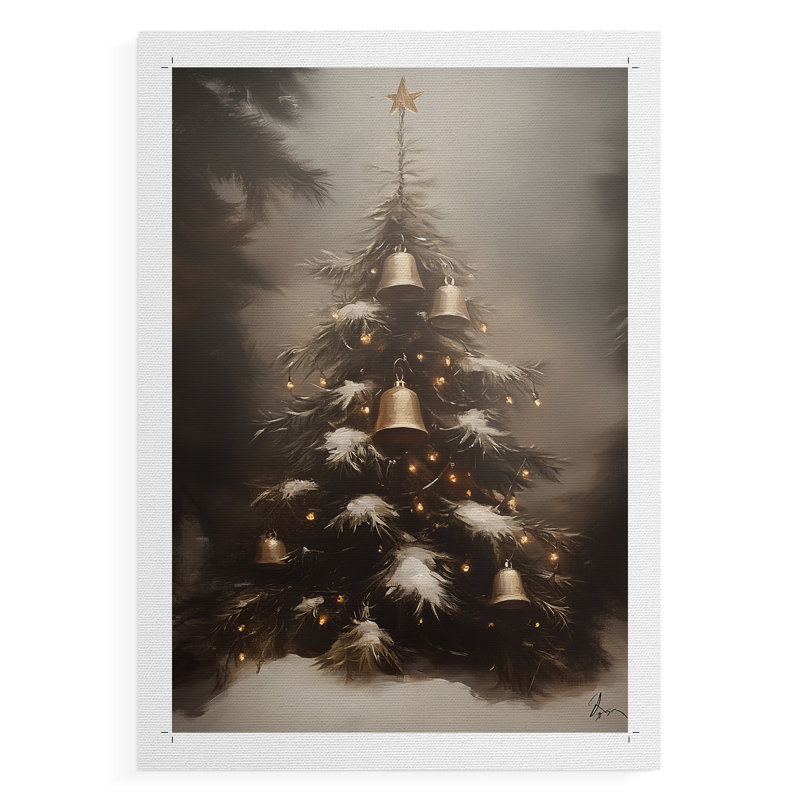 Art des Fêtes de Noël - série 2-CLVII - impression sur toile seulement - NON-CADRE, H 36 po x l 24 po