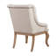 Chaise avec accoudoirs en tissu capitonné Narcie-2083889427