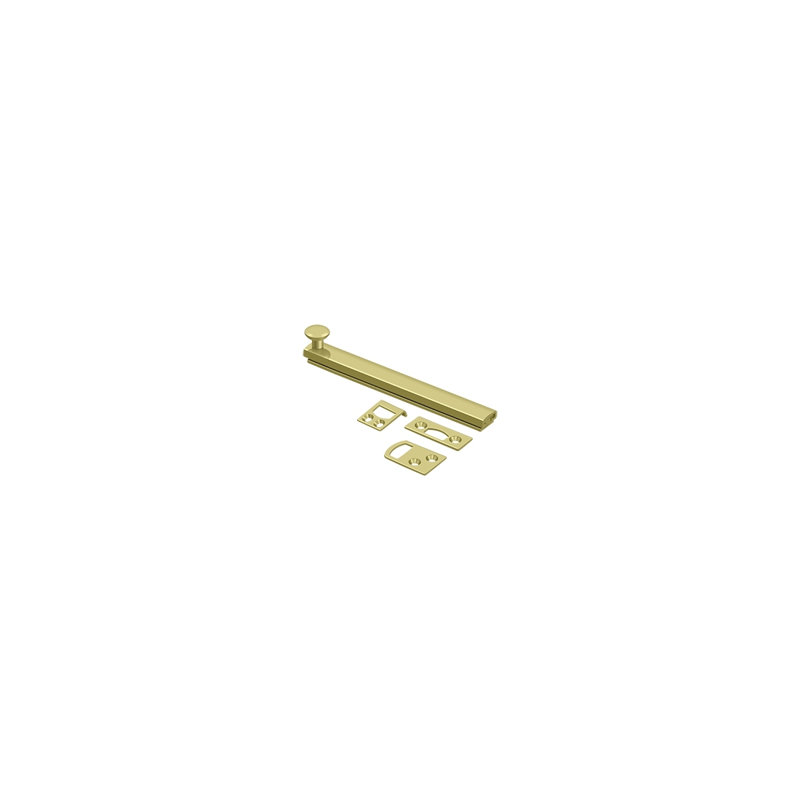 Brass Latch/Catch/Bolt, Polished Brass, 1.9375" H x 4" W x 1.5625" D